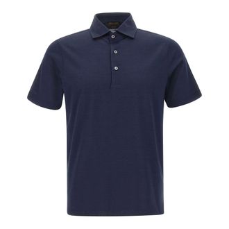 Gran Sasso Polo Shirt - male - Gran Sasso - Polo Shirts - Blue - M - Tops