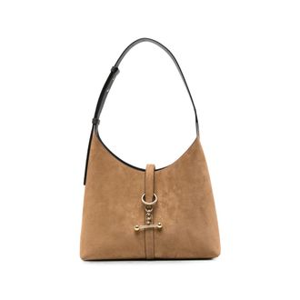 Strathberry Suede Bar-detail Shoulder Bag
