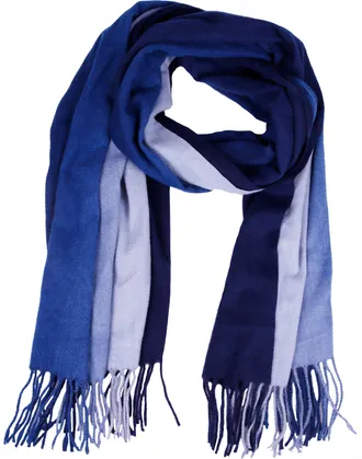 Capelli Modeschal CAPELLI NEW YORK, Damen, navy combo, Twill, Polyester, mehrfarbig, Modet&uuml;cher Modeschal, mit Fransen, Farbverlauf, w&auml;rmend