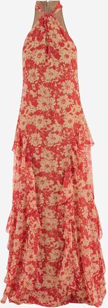 Lauren Ralph Lauren Vestido largo de nailon con estampado floral de Lauren Ralph Lauren