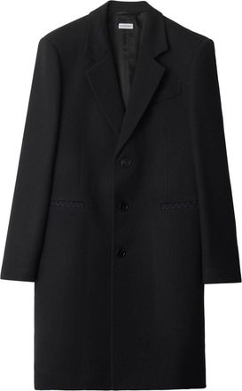 Burberry wool coat - men - Wool/Viscose - 52 - Black