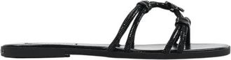 Karl Lagerfeld Olympia II Slides - Dames - Sandalen - Zwart - 38 EU - Leer - Schoenen