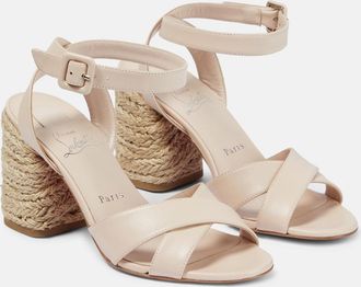 Christian Louboutin Mariza 85 leather espadrilles sandals