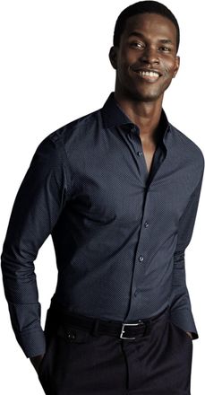 CHARLES TYRWHITT Non-Iron Performance Twill Print Shirt