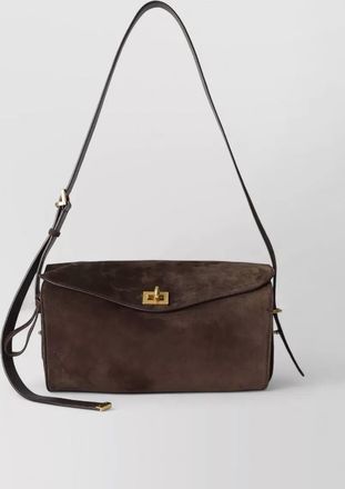 Balenciaga le 7 medium suede shoulder bag