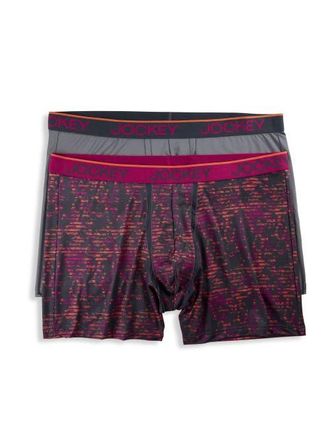Jockey Big & Tall 2-pk Chafe-Proof Micro Boxer Briefs V2 in Warm Trails at Nordstrom, Size 3X Big