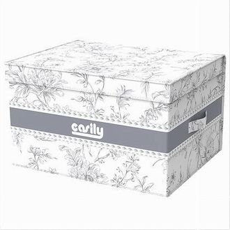 Trade Shop Trade Shop - Box Portatutto Scatola Salvaspazio Contenitore Organizer 50x40x25cm Fantasia 87317