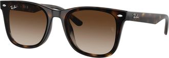 Ray-Ban Womens Havana Frame Sunglasses In Brown Gradient Lenses