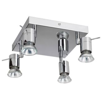Netlighting Penna 4 Light Spotlight Clusters Chrome in Silver