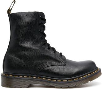 Dr. Martens Lace-Up Ankle Boots With Textured Leather