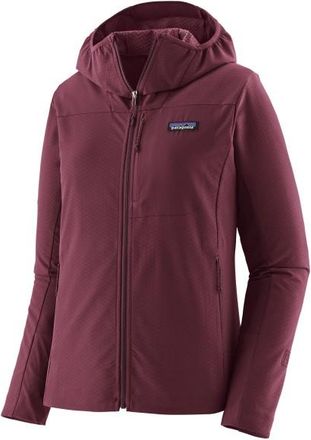 Patagonia R1 Crossstrata Hoody Softshelljacke f&uuml;r Damen | rot