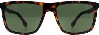 HUGO BOSS Rectangle Mens Dark Havana Green 1699/S - Brown - One Size