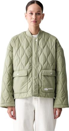 Karl Lagerfeld Transitional Jacket - Dames - Zomerjassen - Groen - XL - Polyester - Jassen