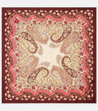 Valentino Printed silk twill scarf