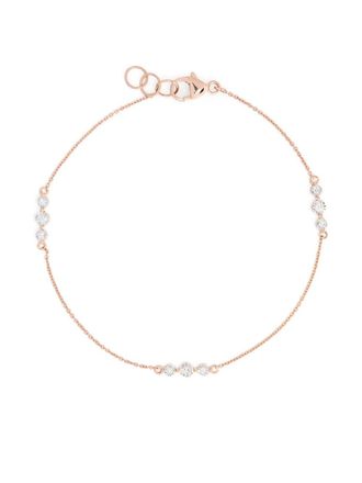 Dana Rebecca Designs 14kt rose gold Ava Bea Trio diamond bracelet - Pink