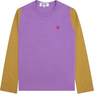 Comme Des Garçons T-shirt con logo - Viola