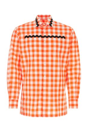 Prada Embroidered Poplin Shirt