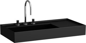 Laufen Kartell Lavabo Sobre Encimera, Repisa Derecha, 3 Agujeros - Laufen