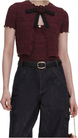 Self Portrait Donna, Maglie, Rosso, M, new
