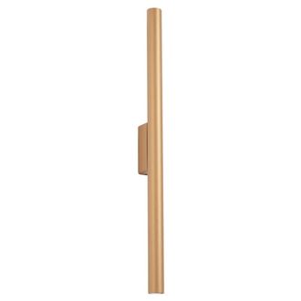 Wonderlamp Aplique de pared de metal dorado con 2 luces g9