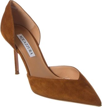 Aquazzura Uptown 85 Suede Pump