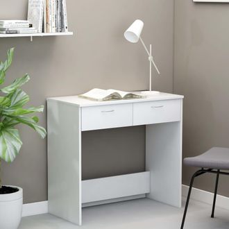 vidaXL Scrivania Bianca 80x40x75 Cm In Legno Multistrato - Vidaxl