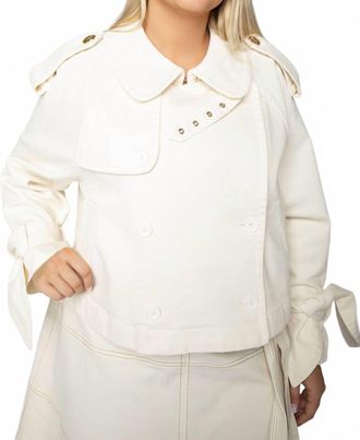 Tanya Taylor Cyril Jacket - Plus In Chalk