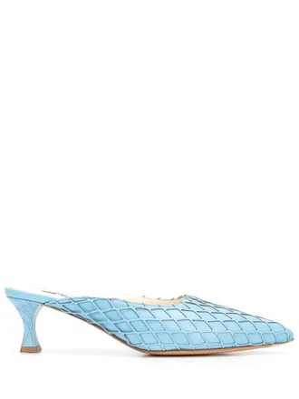 Rochas Uitgesneden muiltjes - Blauw