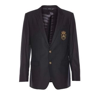 Dolce & Gabbana Blazers, male, Blue, Size: S Giacca