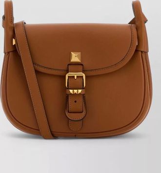 Valentino Garavani flaneuse leather crossbody bag buckle strap