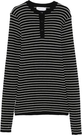 Ernest W. Baker Striped Button-down Sweater