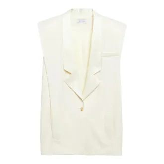 Weili Zheng Gilet Oversize - - Jackets - Donna - Bianco - L