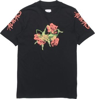adidas originals Logo Printing Athleisure Casual Sports Short Sleeve Black GJ7769