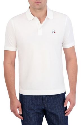 Robert Graham The Player Solid Cotton Jersey Polo in White at Nordstrom, Size Xx-Large