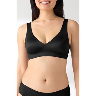 True & Co. True Body Sheen Unlined Wirefree Bralette in Black at Nordstrom, Size X-Small