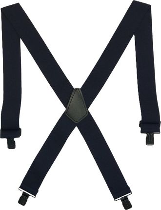 Perry Suspenders Mens Solid colour X-Back Clip-End Braces, Regular, Black