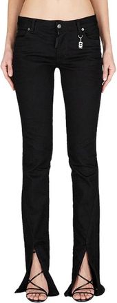 Dsquared2 Boot-Cut Icon Trompet Jeans - Dames - Bootcut Jeans - Zwart - 2XS - Katoen - Jeans