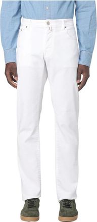 Jacob Cohen Heren, Broeken, Wit, Maat: W40