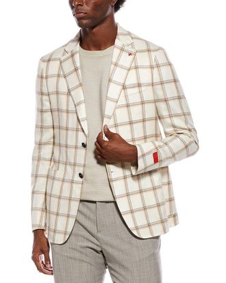 Isaia Wool, Silk, & Linen-Blend Jacket