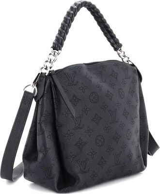 Louis Vuitton Babylone Handbag Mahina Leather BB hobo bag - Black