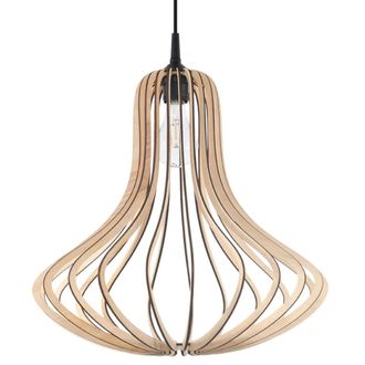 Sollux Lighting L&aacute;mpara de techo madera natural madera alt. 110 cm