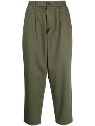 Universal Works Pantaloni affusolati con vita elasticizzata - Verde