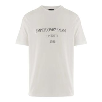 Emporio Armani Cotton T-shirt - male - Emporio Armani - T-Shirts - White - XL - Tops