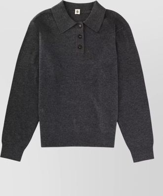 The Garment wool cashmere relaxed fit knit polo sweater