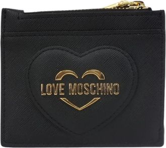 Love Moschino Zip-around Portemonnee - Dames - Portefeuilles - Zwart - ONE Size - Accessoires