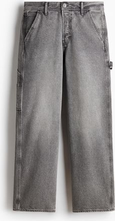 H&M Loose Carpenter Jeans - Grau