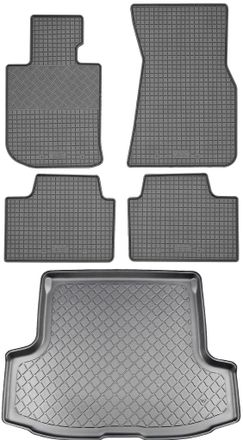 OEM Bmw Serie 3 G21 / Serie 3 G21 Touring Xdrive Familiar (5 Puertas) Desde Junio De 2019. Juego: Alfombrillas De Goma Para Coche + Alfombrilla Para Malet