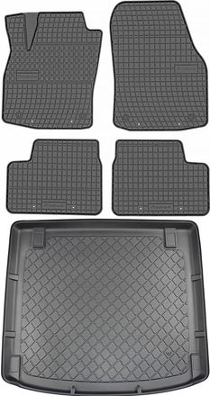 OEM Juego De Alfombrillas De Goma Para Coche Y Maletero Para Opel Astra Iii H Kombi (2004-12.2014)