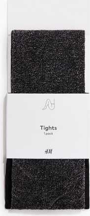H&M Glitzernde Strumpfhose - Schwarz