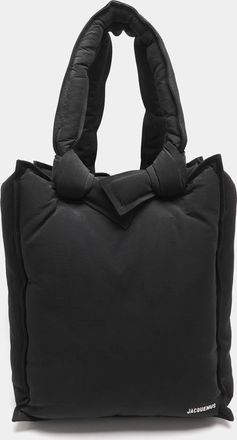 Jacquemus Le Cuscinu Black Padded Nylon Tote